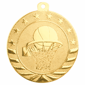 2" Basketball Starbrite Medal