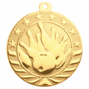 2" Bowling Starbrite Medal