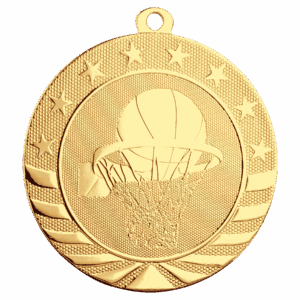 2 3/4" Basketball Starbrite Medal