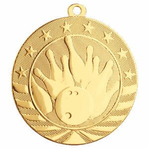 2 3/4" Bowling Starbrite Medal