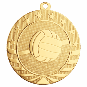 2 3/4" Volleyball Starbrite Medal