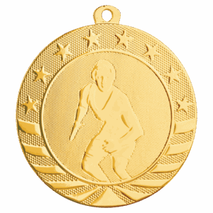 2 3/4" Wrestling Starbrite Medal