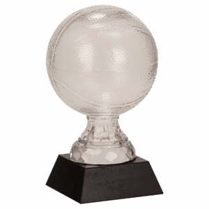 7" Glass Basketball with Marble Base