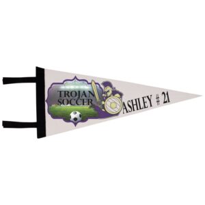 8" x 18" White Sublimatable Pennant