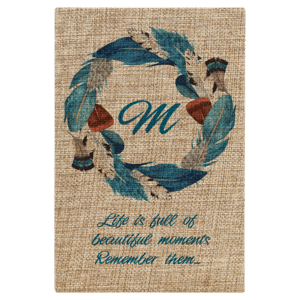 5 1/4" x 8 1/4" Sublimatable Burlap Journal with Lined Notepad