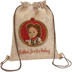 12" x  15" Burlap Sublimatable Back Sack