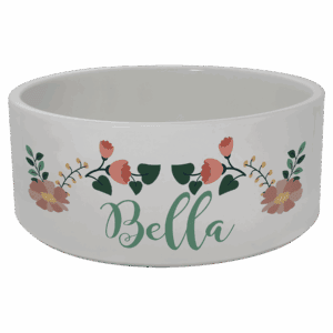 2.95" x 7.0" Sublimatable Ceramic Pet Bowl