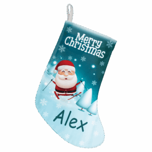 10" x 14" White Sublimatable Holiday Stocking