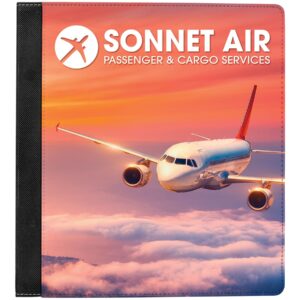 10 1/2" x 11 1/2" Subli-Tru 3 Ring Binder with 1" Slant Rings