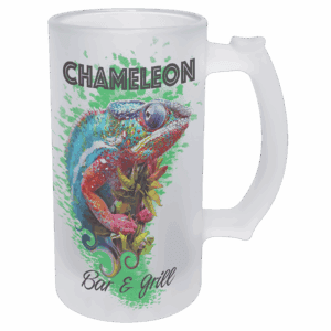 16 oz. Sublimatable Frosted Beer Glass with Handle