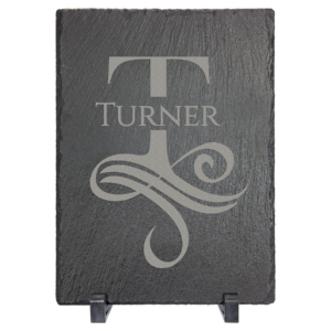 7" x 5" Rectangle Slate Decor with Plastic Feet