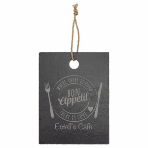11 1/2" x 8 3/4" Rectangle Slate Cutting Board with Hanger String