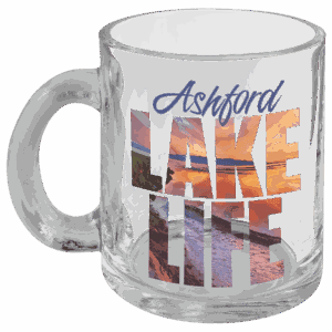 10 oz. Sublimatable Clear Glass Mug with Handle