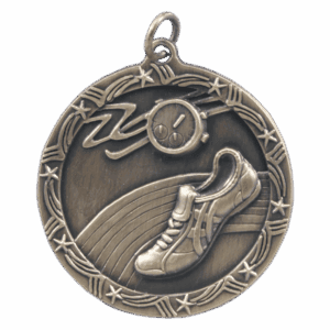 1 3/4" Track Shooting Star Medal