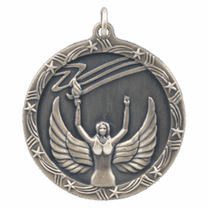 1 3/4" Victory Shooting Star Medal