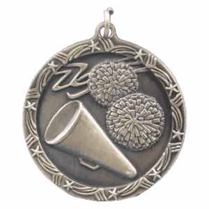 1 3/4" Cheer Shooting Star Medal