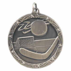 1 3/4" Hockey Shooting Star Medal