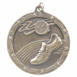 2 1/2" Track Shooting Star Medal