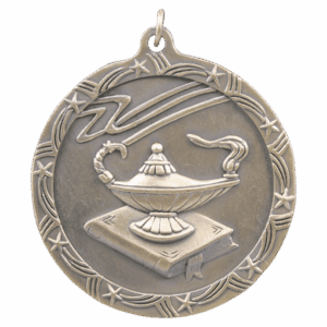 2 1/2" Lamp of Knowledge Shooting Star Medal