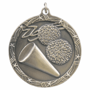 2 1/2" Cheer Shooting Star Medal
