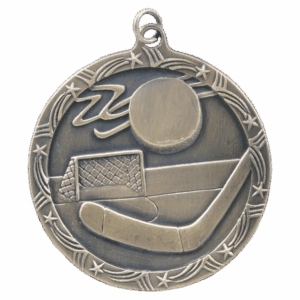 2 1/2" Hockey Shooting Star Medal