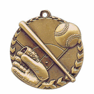 1 3/4" Baseball/Softball Millennium Medal