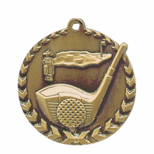 1 3/4" Golf Millennium Medal
