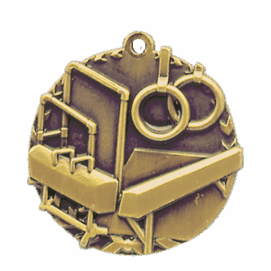 1 3/4" Gymnastics Millennium Medal