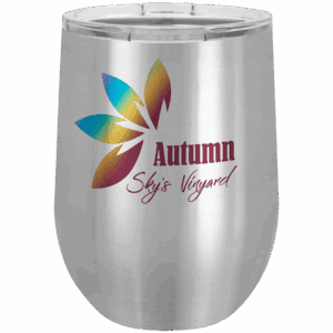 12 oz. Sublimatable Polar Camel Stemless Wine Tumbler with Lid