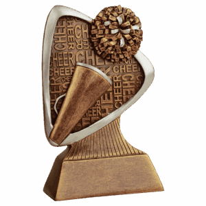 5 1/2" Cheer Triad Resin