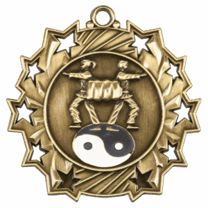 2 1/4" Martial Arts Ten Star Medal