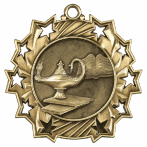 2 1/4" Graduate Ten Star Medal