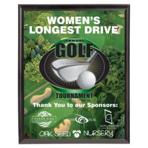 6" x 8" Unisub Sublimatable Plaque with Black Edge