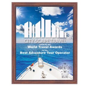 6" x 8" Unisub Sublimatable Plaque with Cherry Edge