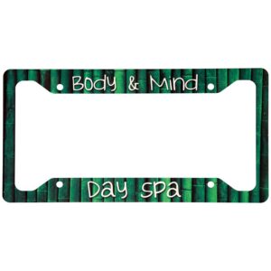 12.25" x 6.5" Gloss White Sublimatable Unisub Aluminum License Plate Frame