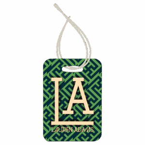 2-Sided Gloss Rectangle Bag Tag