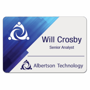3" x 2" Unisub FRP Sublimatable Name Badge with Radius Corners