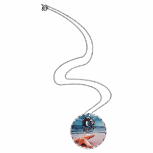 1-Sided Gloss Aluminum Circle Pendant