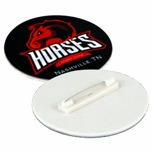 2.5" Unisub White Sublimatable Round Button with Self Adhesive Pin