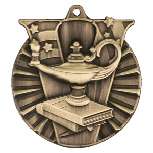 2" Lamp of Knowledge Victory Medal